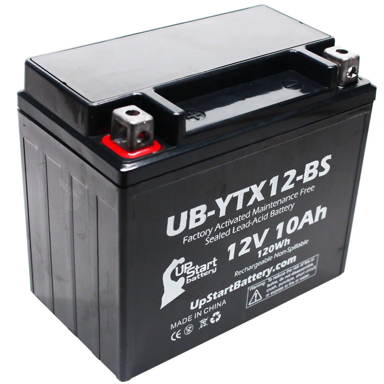 2-Pack UpStart Battery Individuals 2010 Honda TRX250 TE, TM, FourTrax Recon 250 CC Factory Activated, Maintenance Free, ATV Battery - 12V, 10Ah, UB-YTX12-BS