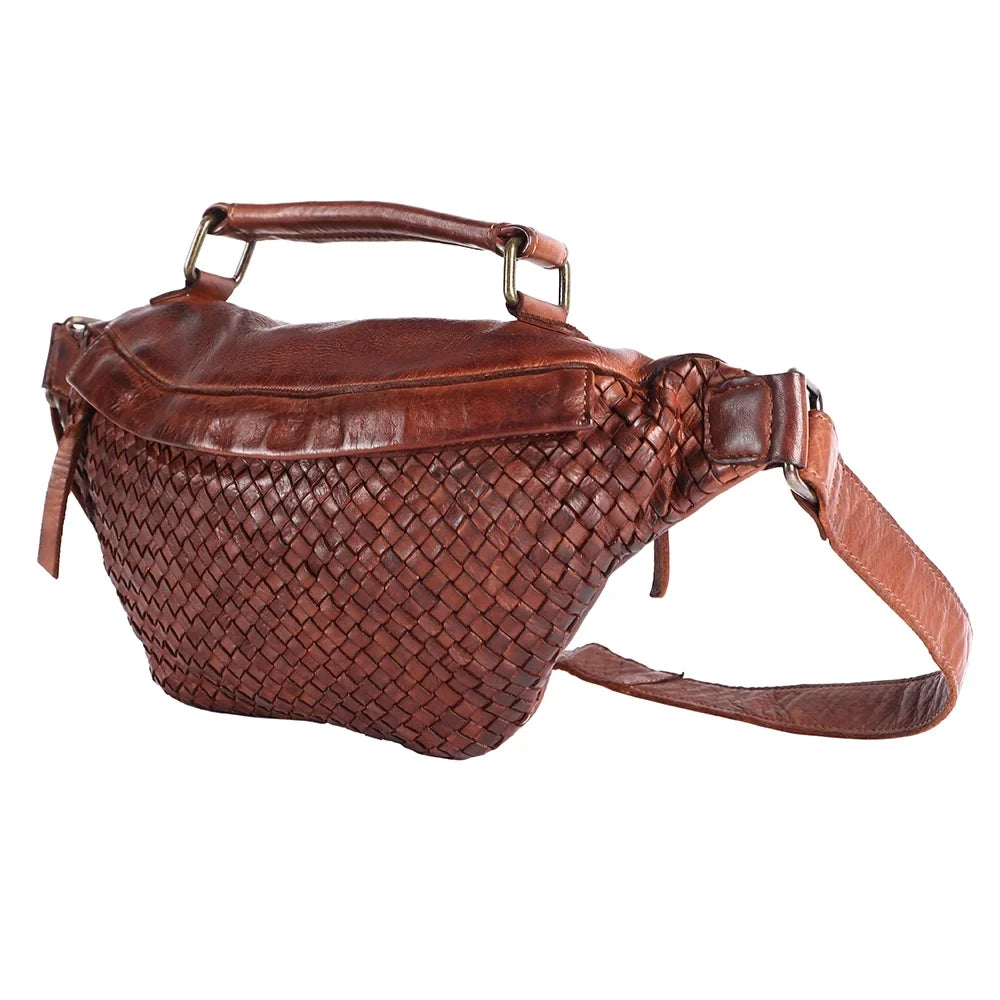 NM Never Mind Nmbgm148E Fanny Pack Vintage Handmade Genuine Cowhide Leather Individuals Bag Western Handbag Purse