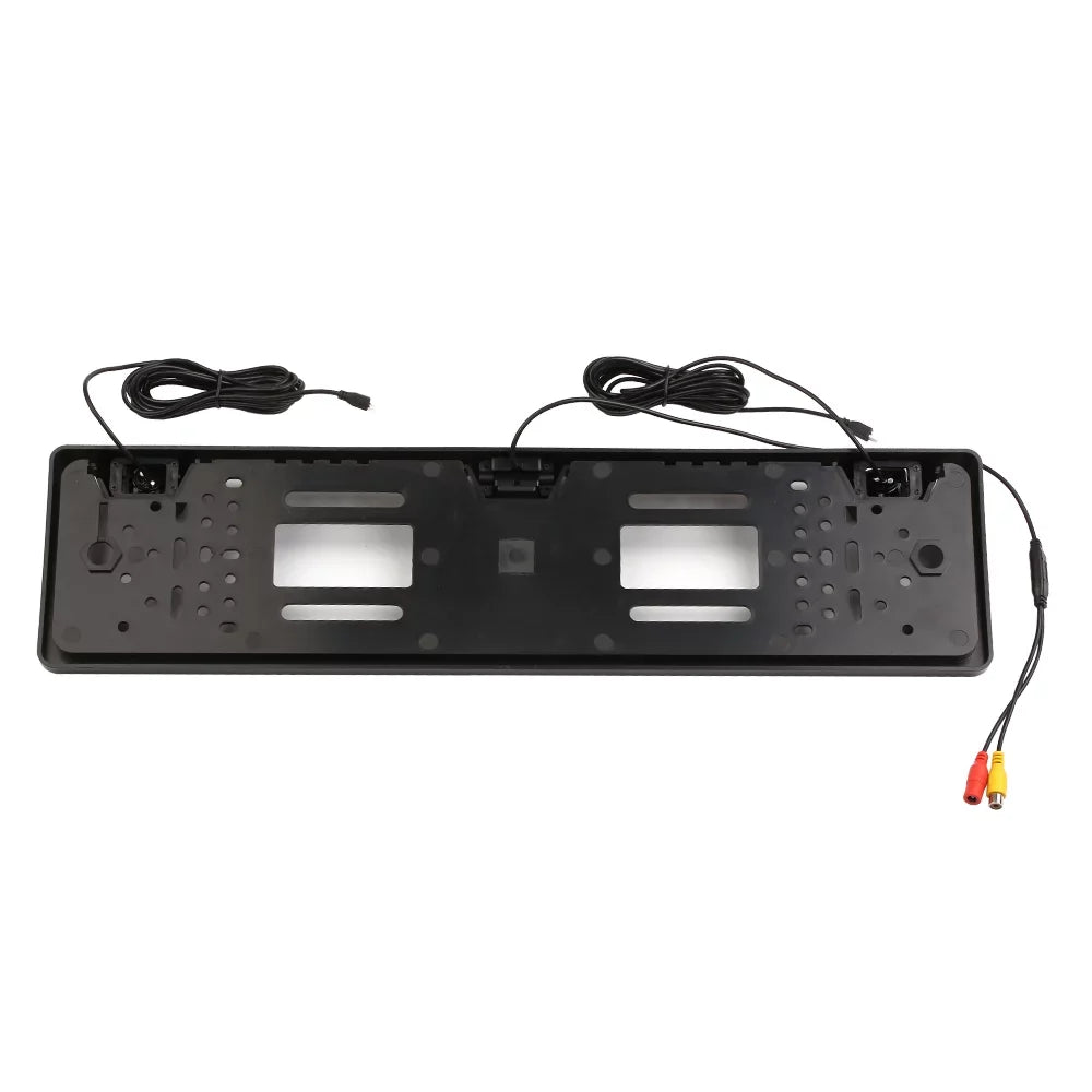Dcenta European License Plate Frame Backup Camera 12 LED Rear View Camera with Reversing System Parking Sensor
