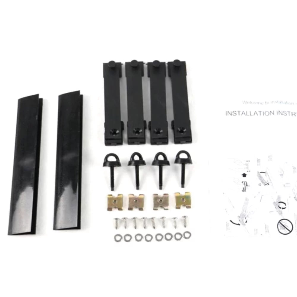 For Ford Explorer Police Interceptor Utility Roof Rack Bar 2Pc Midnight Aluminum