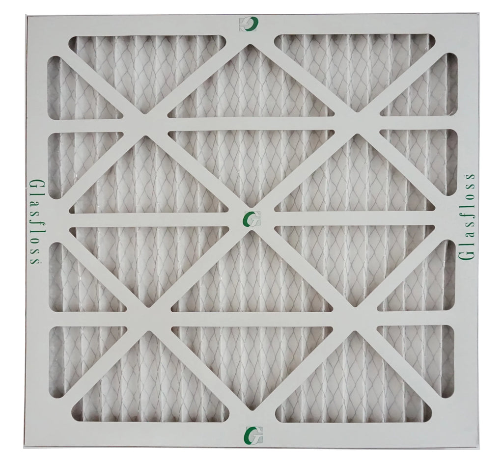 Glasfloss Air Filter 24x25x2 - 2" MERV 10 - (Pack of 4) - Pleated AC or HVAC Air Filter - Furnace Air Filter - Home or Office - Made In The USA.