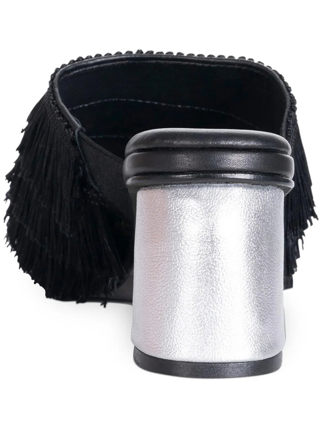 Silvia Cobos Individuals Cha Cha Leather Fringe Block Heel