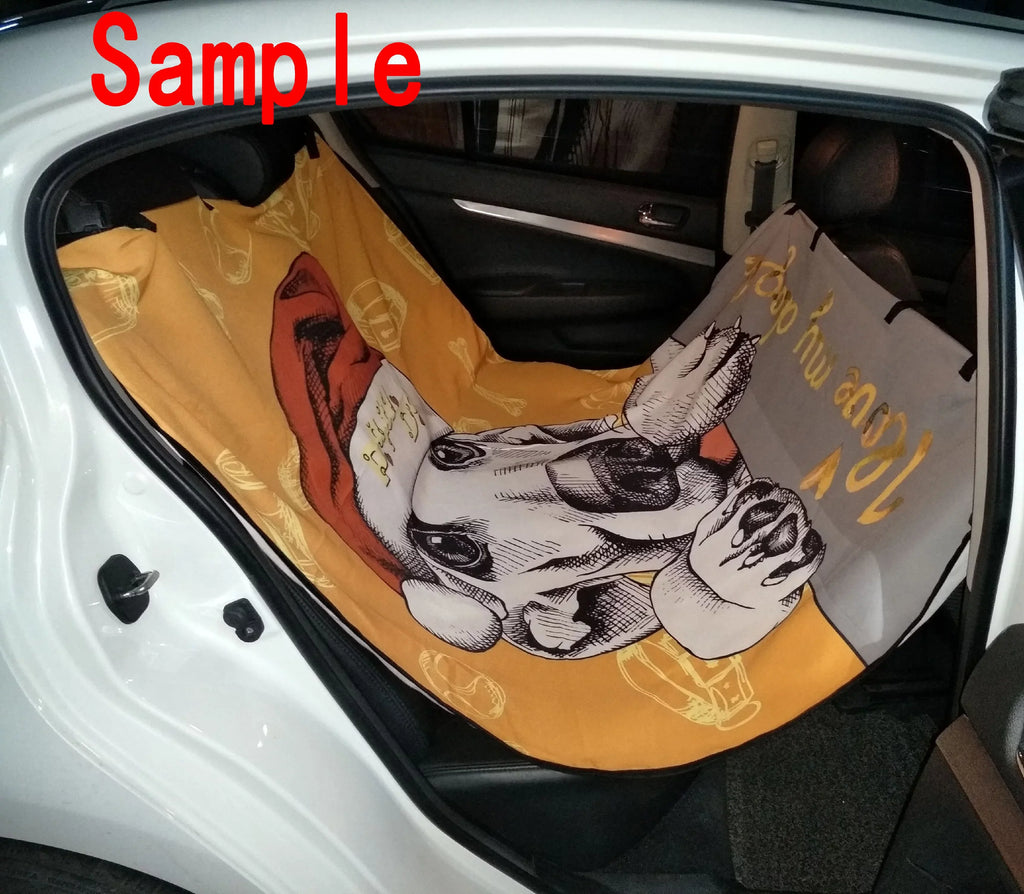 GCKG Colorful Sealife Starfish Crab Pet Car Seat Cover Dog Car Seat Mat Hammock Cargo Mat Trunk Mat For Cars Trucks and SUV 54x60 inches