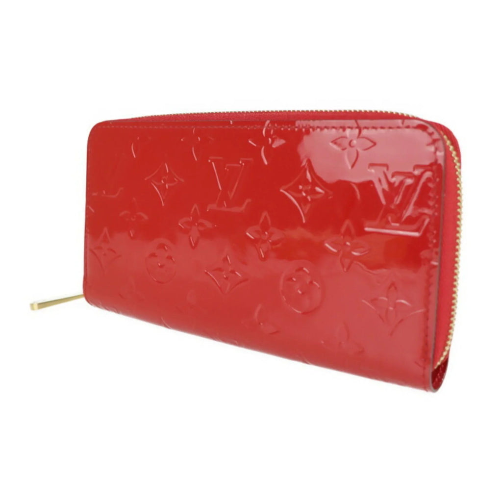 Pre-Owned LOUIS VUITTON Louis Vuitton Zippy Wallet Long M90417 Vernis Series Round Zipper (Good)
