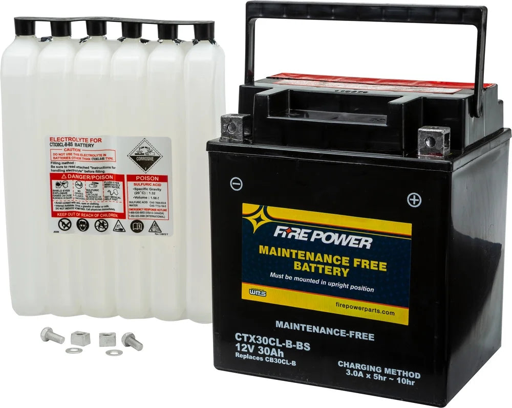 Fire Power Maintenance Free Battery CTX30CL-B-BS Compatible With Sea-Doo GTX 215 2008-2013