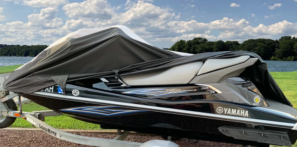 SUPER HEAVY-DUTY COVER Compatible for 2-3 SEAT UP TO 119" LENGTH Compatible for YAMAHA Sea Doo Sea-Doo POLARIS HONDA JET SKI COVER
