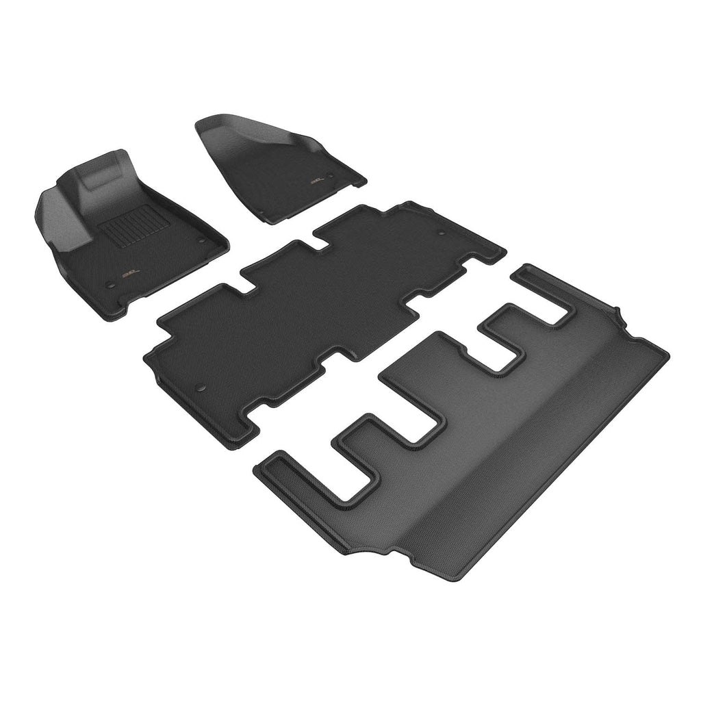 3D MAXpider KAGU Floor Mat Dark compatible with CHRYSLER PACIFICA HYBRID LIMITED 2021-2024 - Full Set