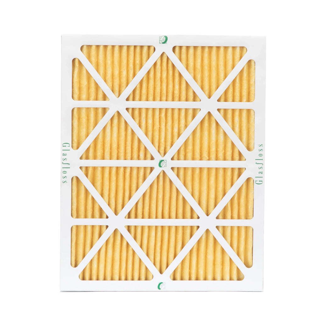 6 Pack of 18x24x1 MERV 11 Pleated Air Filters by Glasfloss. Actual Size: 17-1/2 x 23-1/2 x 7/8