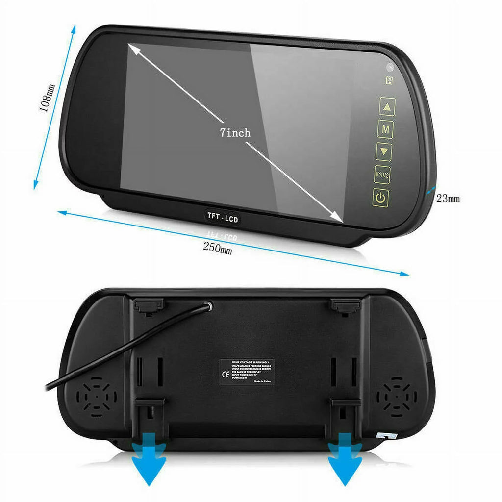 Wireless Backup Camera Car Rear View 7" Monitor HD Parking System Night Vision