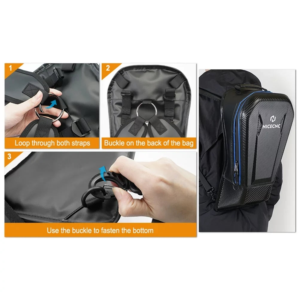 NICECNC PVC Center Seat Storage Bag For 2017-2023 Can-am Maverick X3 Turbo 2017-2024, 715004277