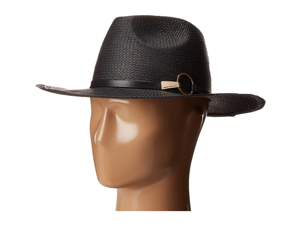 Vince Camuto Individuals Ring Panama Hat Midnight Size Regular