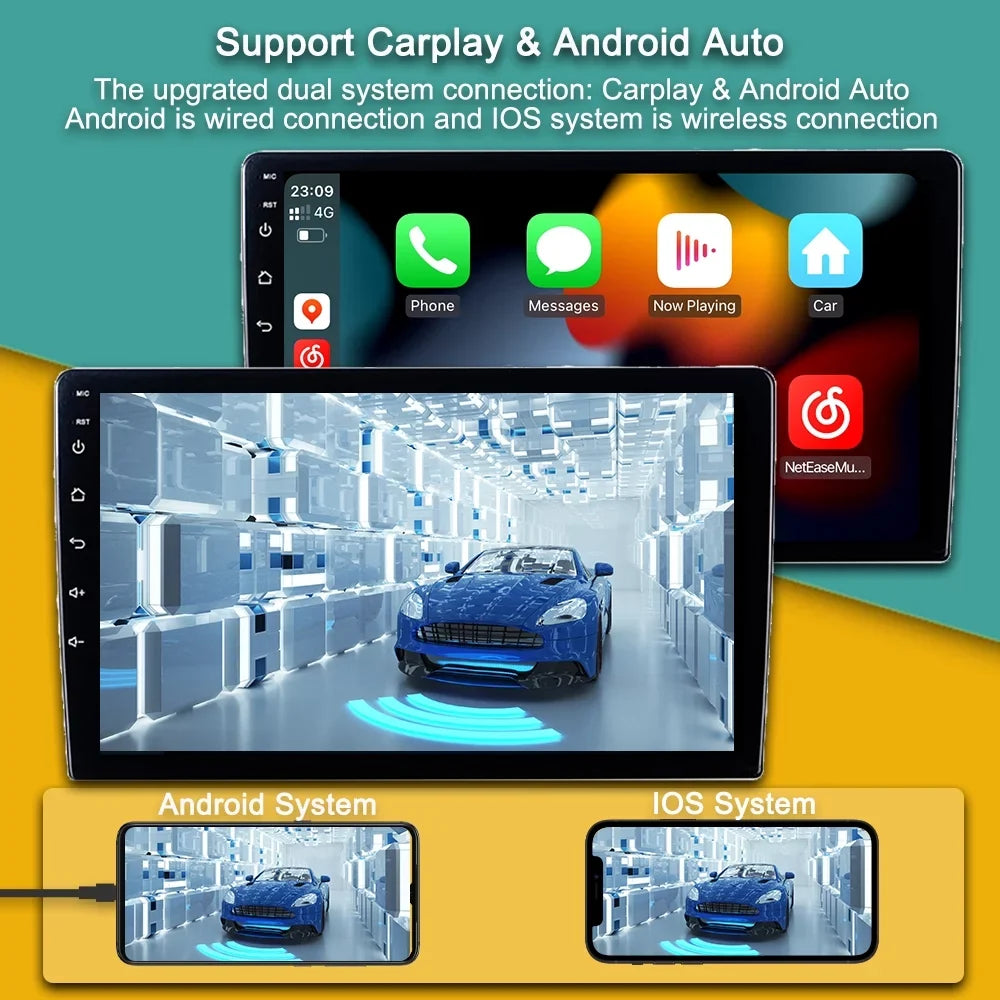 Carplay Android Car Stereo For Volkswagen Tiguan 2006 - 2016 GPS Navigation Audio Multimedia Player With Android Auto