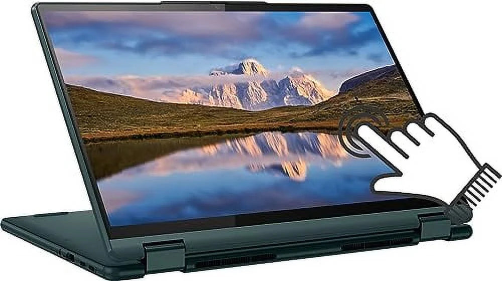 Lenovo Newest Yoga 6 2-in-1 Laptop, 13.3" WUXGA Touchscreen, 6-Core AMD Ryzen 5 7530U, 8GB RAM, 256GB NVMe SSD, Backlit Keyboard, Fingerprint Reader, WiFi 6, HDMI, USB-C, Win 11, w/CUE Accessories