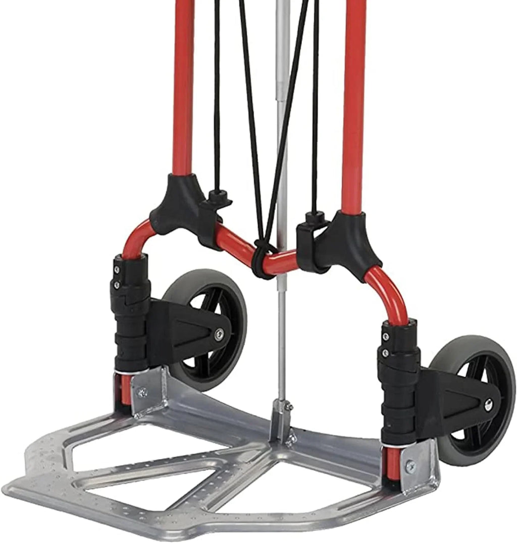 Personal 160Lb Capacity MCI Folding Steel Luggage Hand Truck Cart W/Telescoping Handle, Dark (4 Pack)