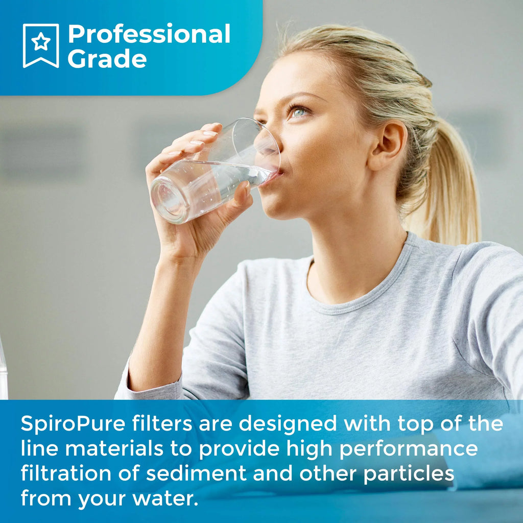 SpiroPure SP-WP10-20BB 20x4.5 10 Micron String-Wound Polypropylene Water Filter Cartridge SWC-45-2010 (Case of 6)