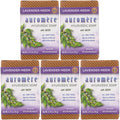 Auromere Ayurvedic Bar Soap, Edge Neem - Eco Final Point Handmade, Vegan, Cruelty Free, Natural, Non Gmo (2.75 Oz), 5 Pack.