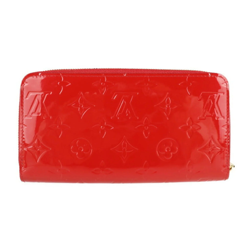 Pre-Owned LOUIS VUITTON Louis Vuitton Zippy Wallet Long M90417 Vernis Series Round Zipper (Good)