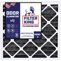 Filter King 8x30x1 Air Filter | 4-PACK | Carbon MERV 8 HVAC Pleated A/C Furnace Filters | MADE IN USA | Actual Size: 8 x 30 x .75"