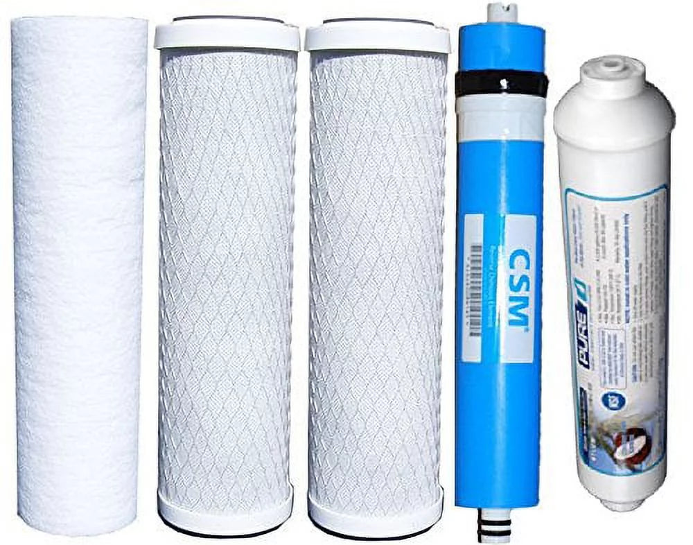 Reverse Osmosis People Filter Set 5 pcs w/ CSM 50 GPD Membrane