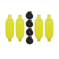 6.5 x 22 in. Boattector Inflatable Termination Value, Neon Orange - Pack of 4
