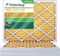 Filterbuy 10x14x2 MERV 11 Pleated HVAC AC Furnace Air Filters (3-Pack)