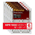 Filtrete 18x20x1, AC Furnace Air Filter, MPR 1000, Micro Allergen Defense, 6-Pack (exact Individuals 17.81 x 19.81 x 0.81)