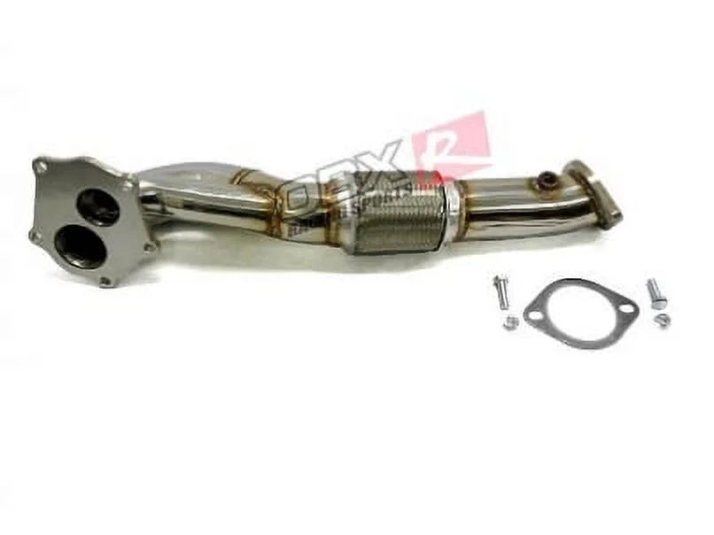 Stainless steel Straight Flow Conduit Fits For 2008 thru 2014 Mitsubishi EVO-X 2.0L 4B11 By Maximizer