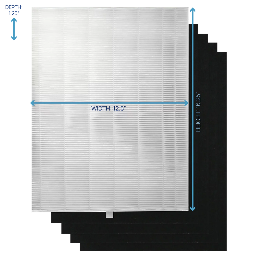 Filter Bros HEPA Individuals Filter A Compatible with Winix 115115 Plasmawave Series Home Air Purifiers 6300, P300, 5300, 5500, 5500-2, 5300-2, 6300-2, 9500, C535