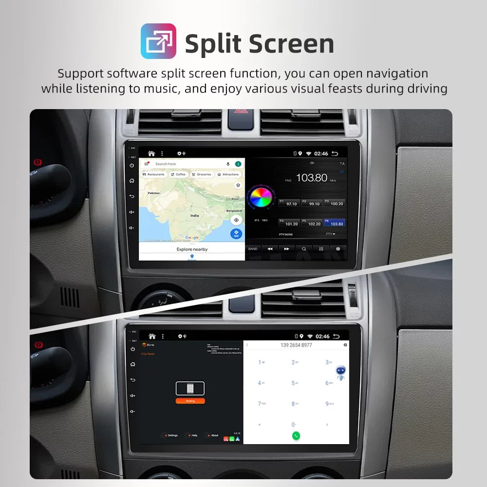 JMANCE 9 inch CarPlay & Android Auto Car Stereo Receiver, Car Radio Compatible with 2010-2013 Mazda 3 with backup camera