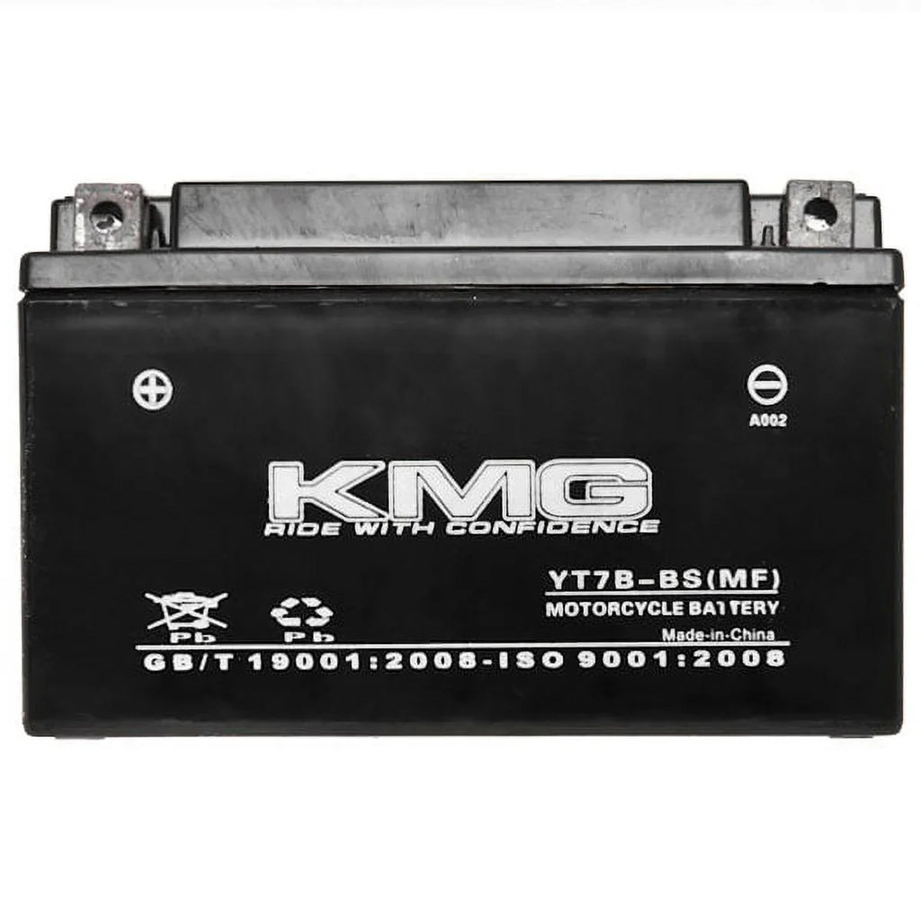 KMG YT7B-BS Sealed Maintenance Free Battery High Performance 12V SMF OEM Gentlemen Powersport Motorcycle ATV Scooter