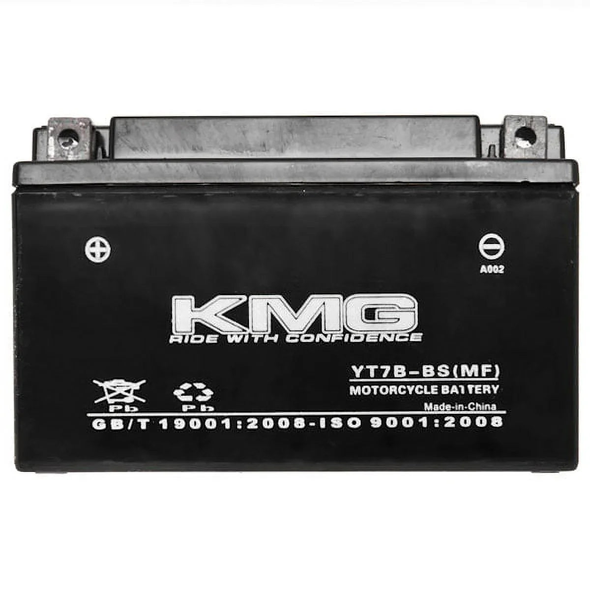 KMG YT7B-BS Sealed Maintenance Free Battery High Performance 12V SMF OEM Gentlemen Powersport Motorcycle ATV Scooter