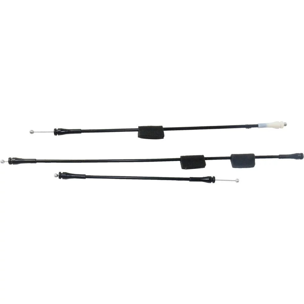 Pair Set of 2 Door Latch Cables Rear Driver & Passenger Side for E150 Van E250
