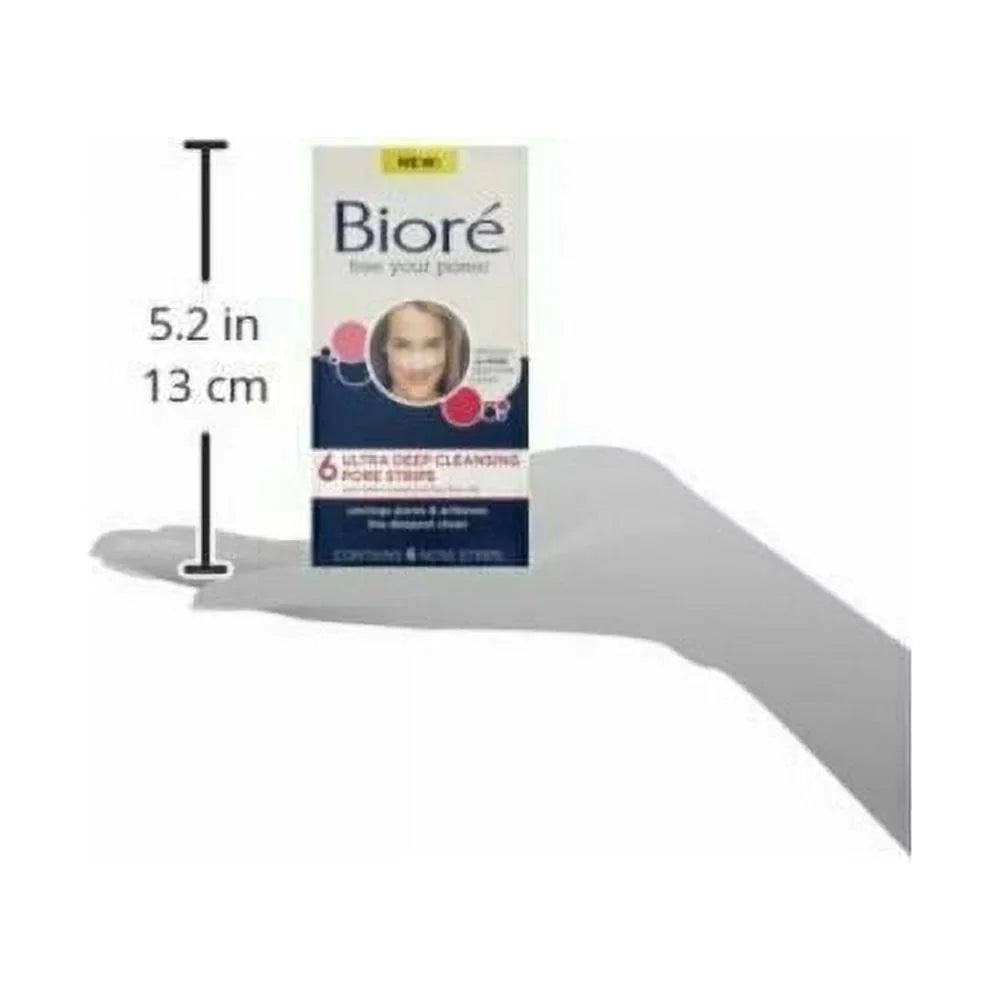 2 Pack - Biore Ultra Deep Cleansing Pore Strips Nose 6 Each