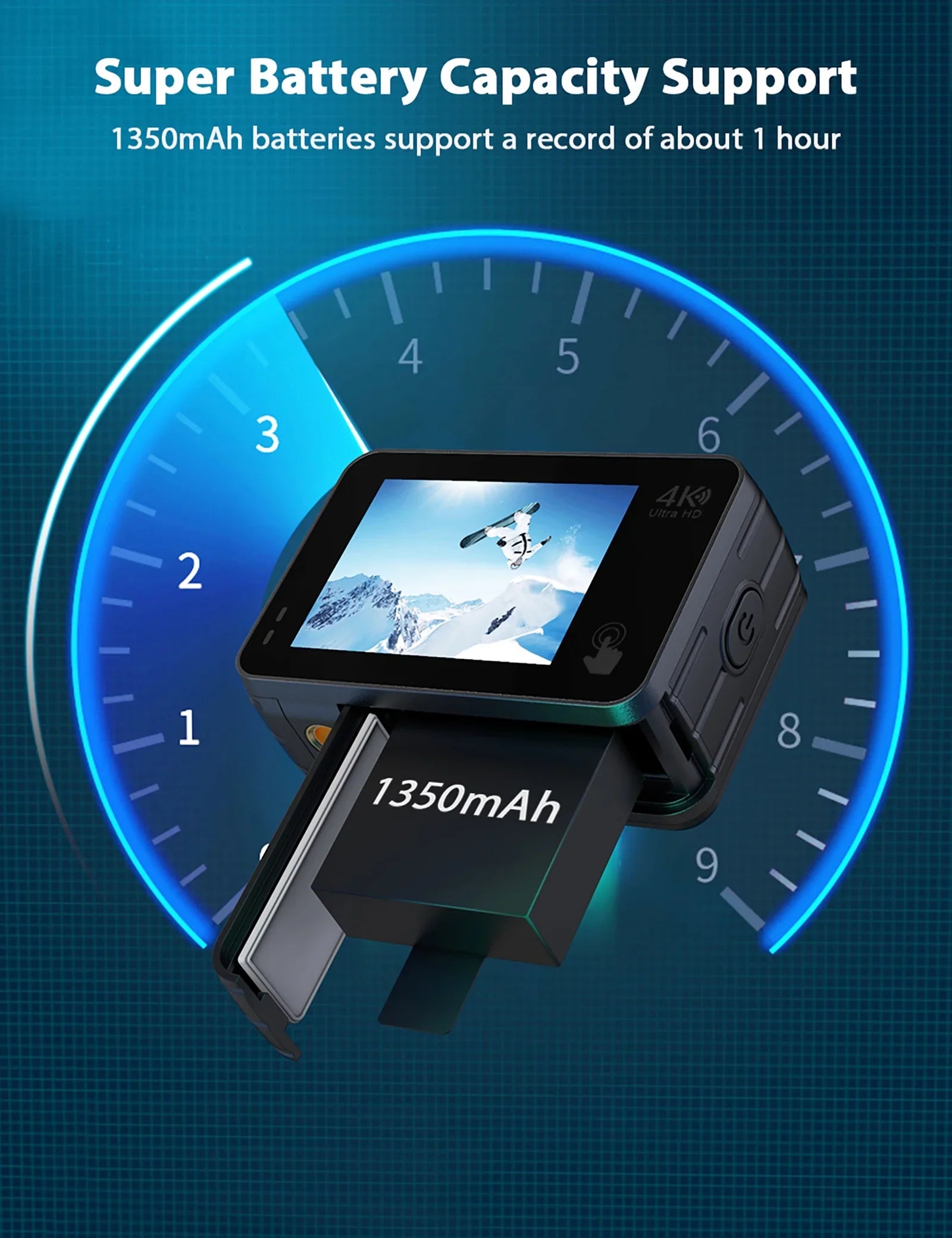 WF Action Cam 4K 60FPS 24MP Sport Camera 40M Underwater Camera Waterproof with Touch Screen Vlog Camera EIS Remote Control 170° Wide Angle