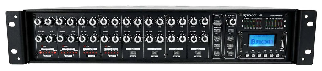 Rockville ROCK MATRIX Multi Room Home Receiver+6) Ceiling+2) Midnight Wall Speakers
