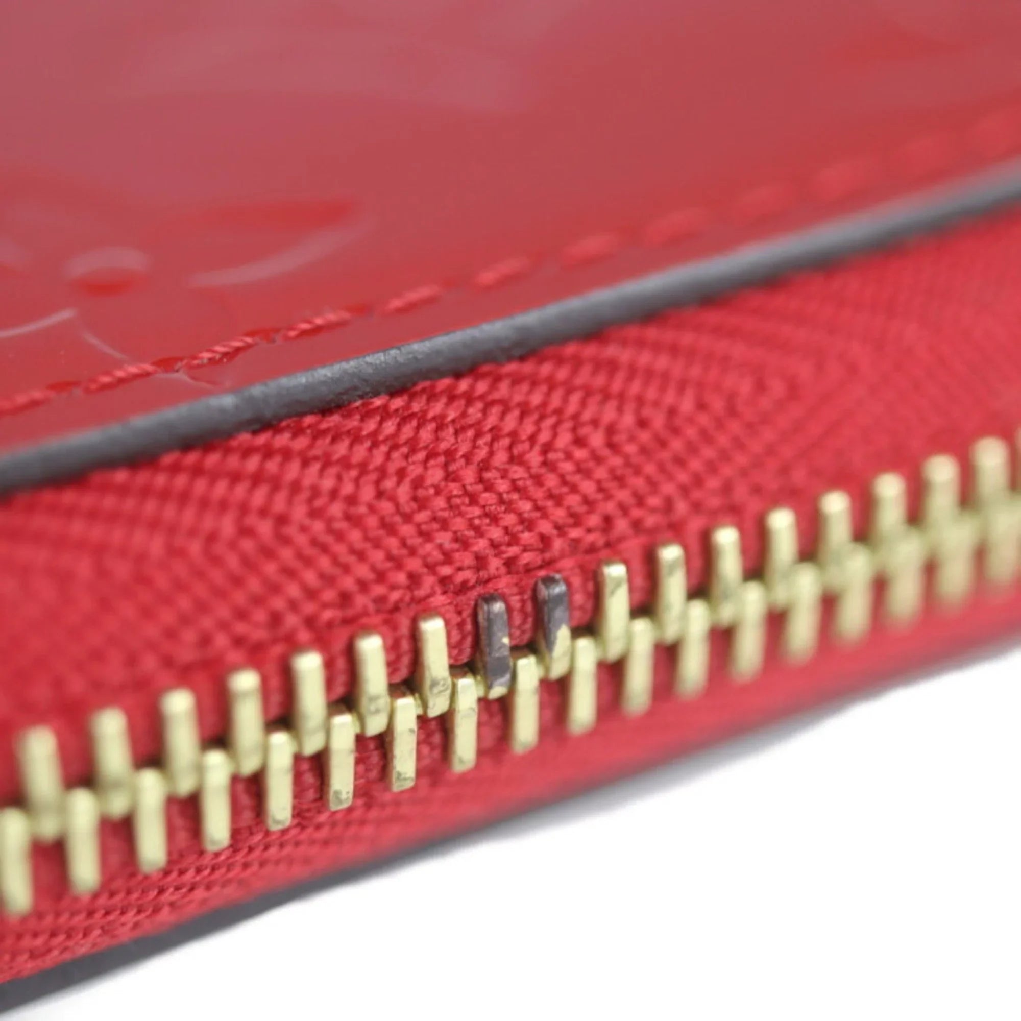 Pre-Owned LOUIS VUITTON Louis Vuitton Zippy Wallet Long M90417 Vernis Series Round Zipper (Good)