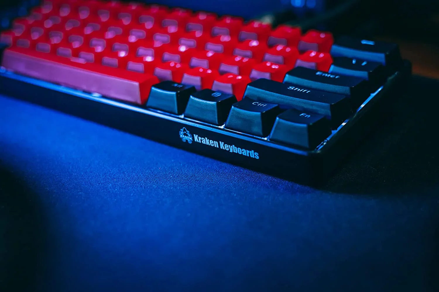 Kraken Pro 60 - BRED Edition 60% Mechanical Keyboard RGB Gaming Keyboard (Silver Speed Switches)