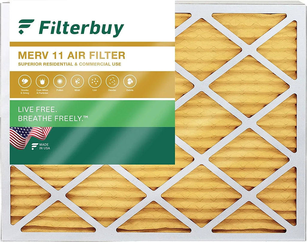 Filterbuy 25x32x2 MERV 11 Pleated HVAC AC Furnace Air Filters (1-Pack)