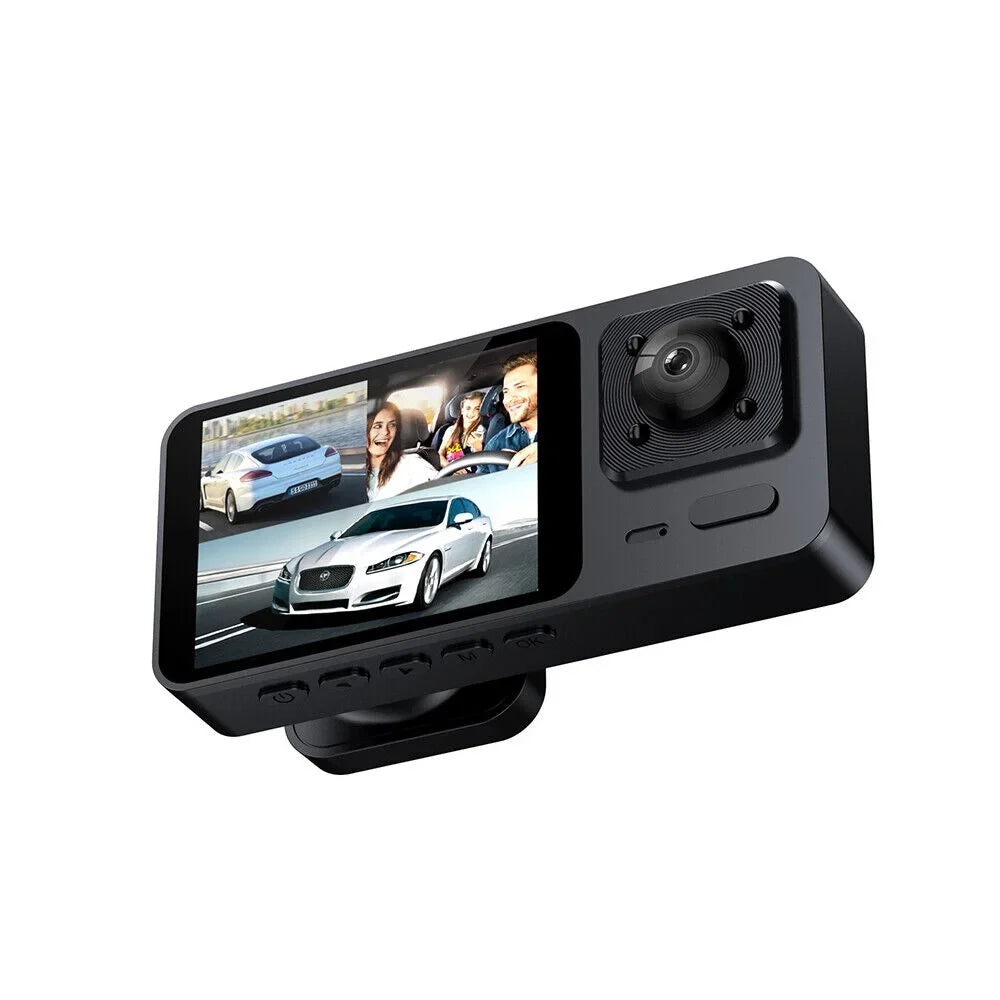 G·PEH HD Dual Lens Car Dash Cam Front/Rear/Inside Video Recorder Camera G-sensor