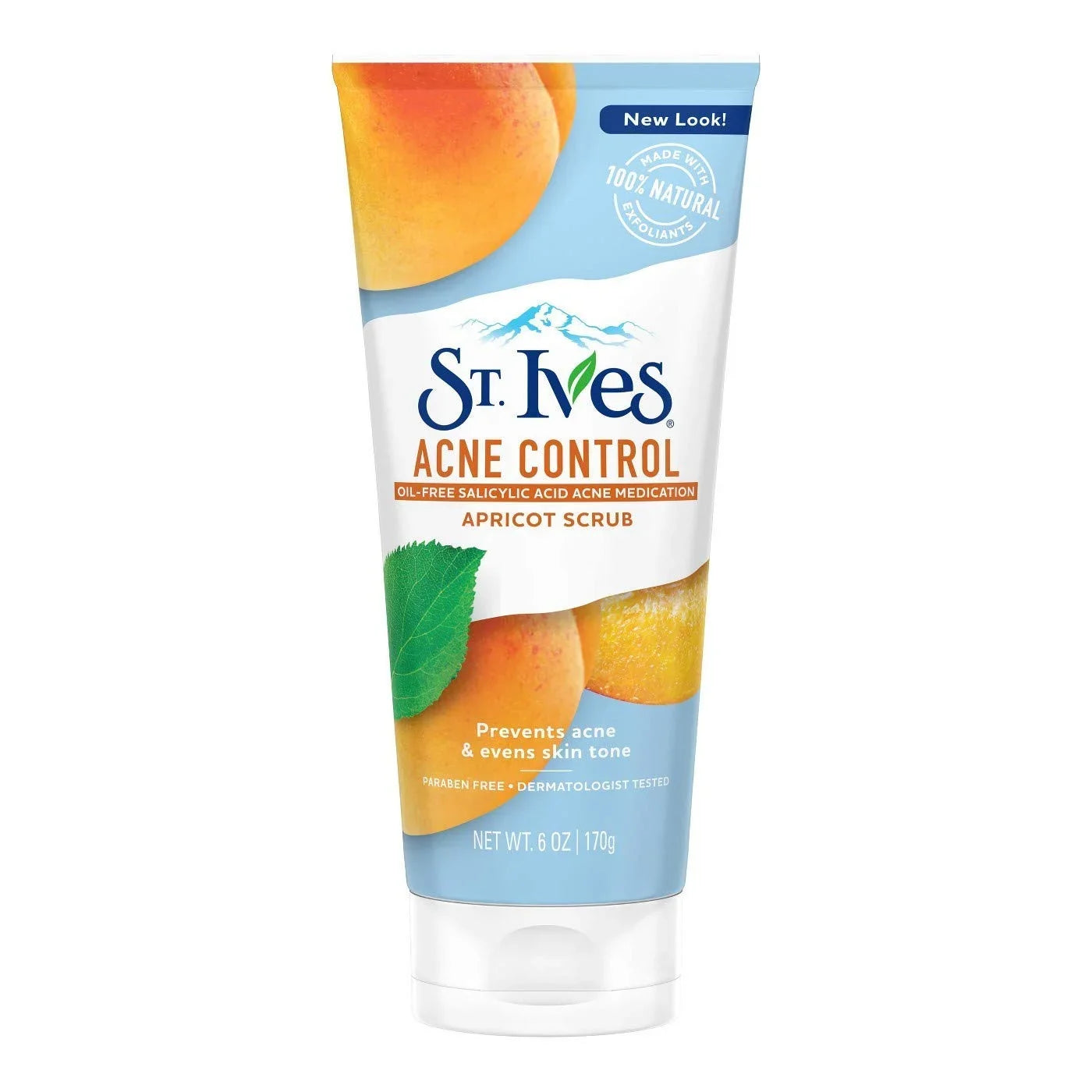 Pack of (3) St. Ives Apricot Scrub Blemish And Dark Control Oily / Acne Prone Skin 6 oz