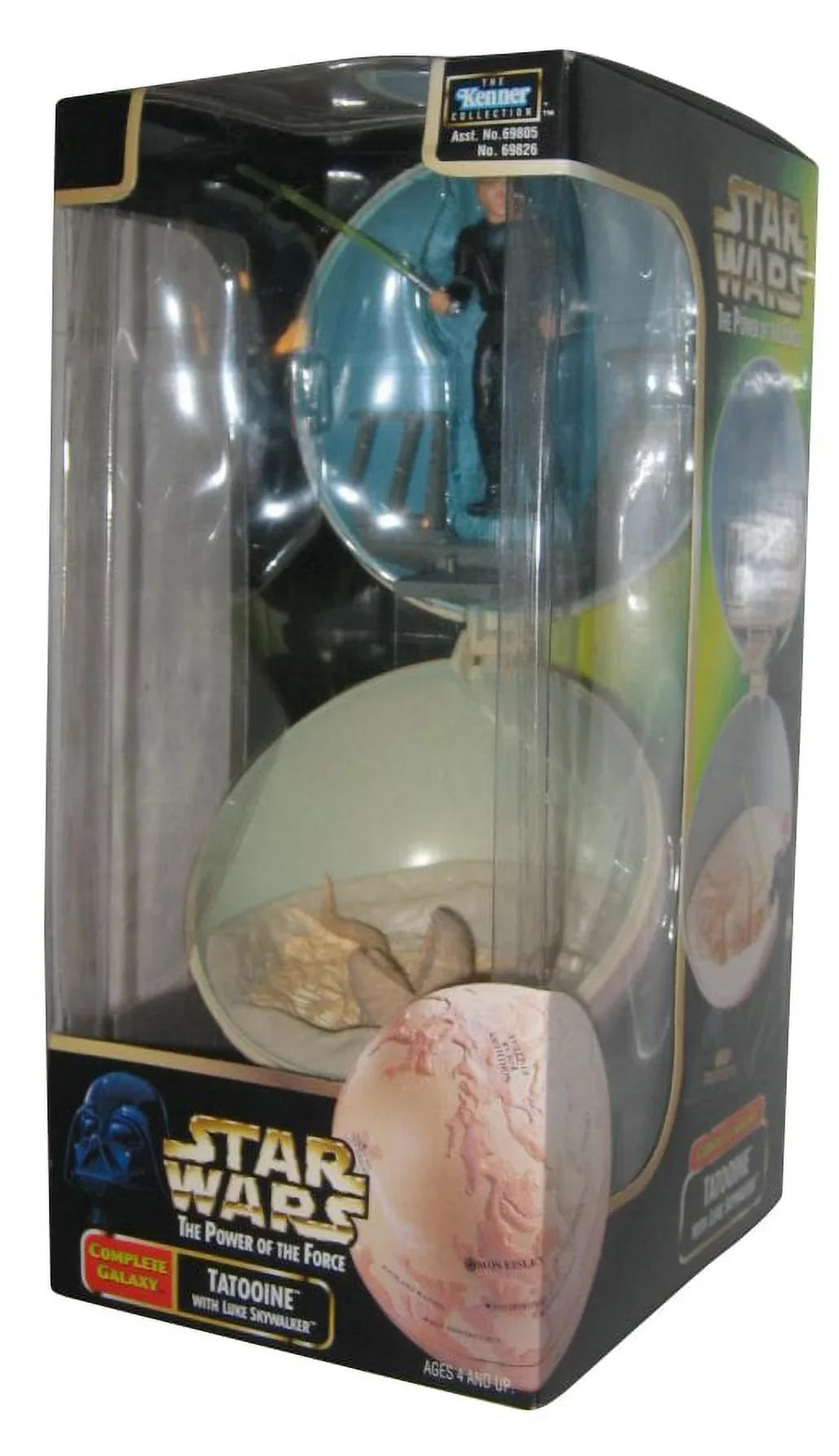 star wars - power of the force - tatooine - complete galazy series - with luke skywalker - collectible