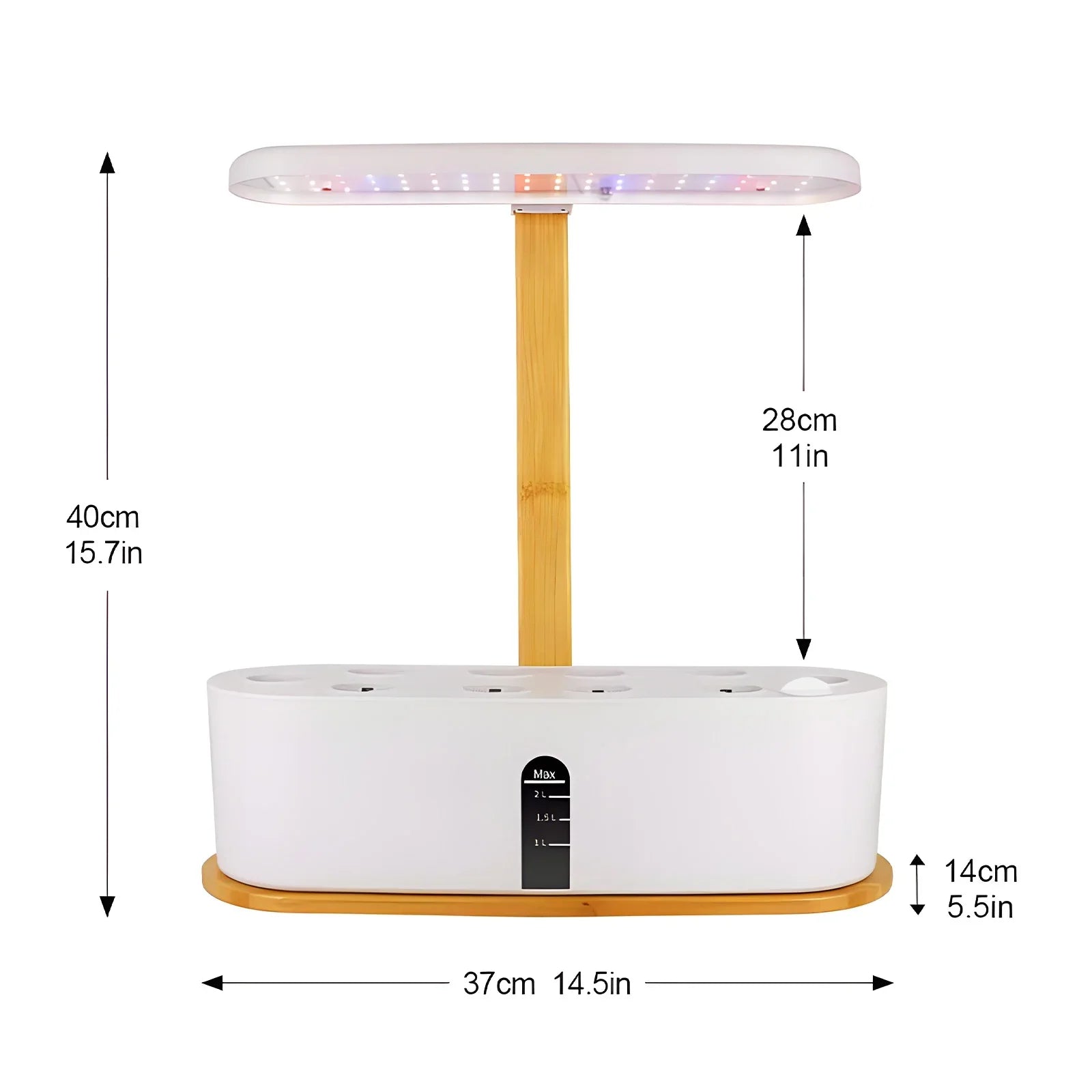 Walmeck Growth lamp,Pump Kit Flower 10 Pods 20w Adjustable Quiet Smart Pods 20w 72led Indoor 10 Pods 20w 72led Adjustable Kit Flower Fruit 72led Adjustable Quiet Mizuh Plant Indoor