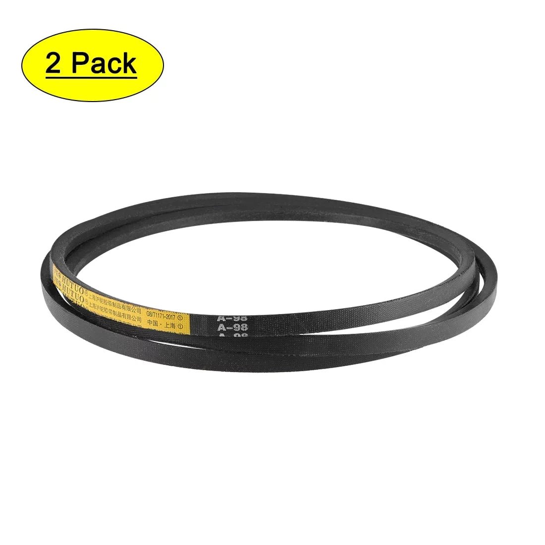 A98 V-Belts 98" Mid-Perimeter, A-Section Rubber Drive Belt 2pcs