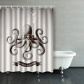 Libin Octopus Wearing Mask Diving Under Water Vintage Scuba Shower Curtains Bathroom Curtain 60x72 Inch