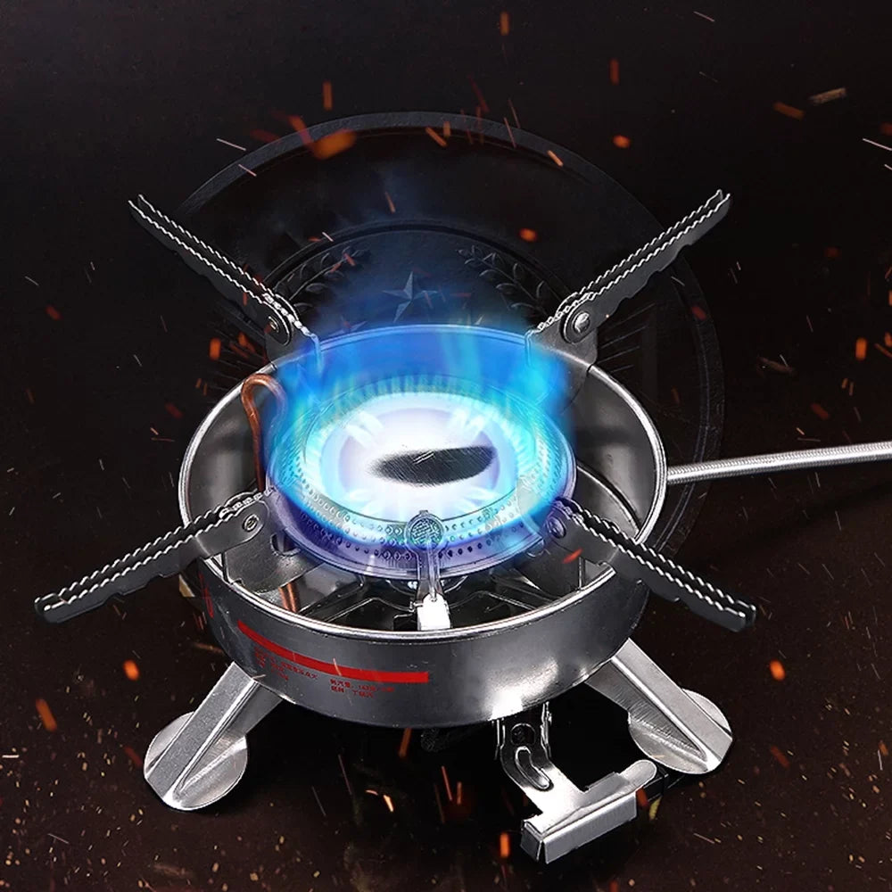 MABOTO BRS-10 Outdoor Portable Camping Picnic Split-Type Stainless Steel Butane Gas Cooker Big Power Large Blaze