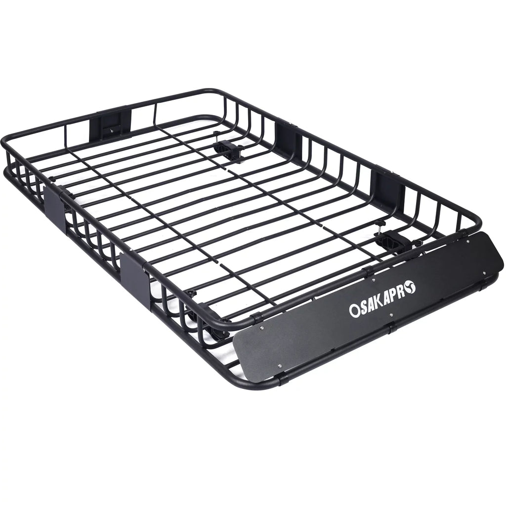 Rooftop Cargo Carrier BasketMotoring Roof RackTop Mount Roof Rack Midnight steel