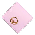 Edge Calf Leather F logo Lavanda Pink Leather Coin Case 8M0459