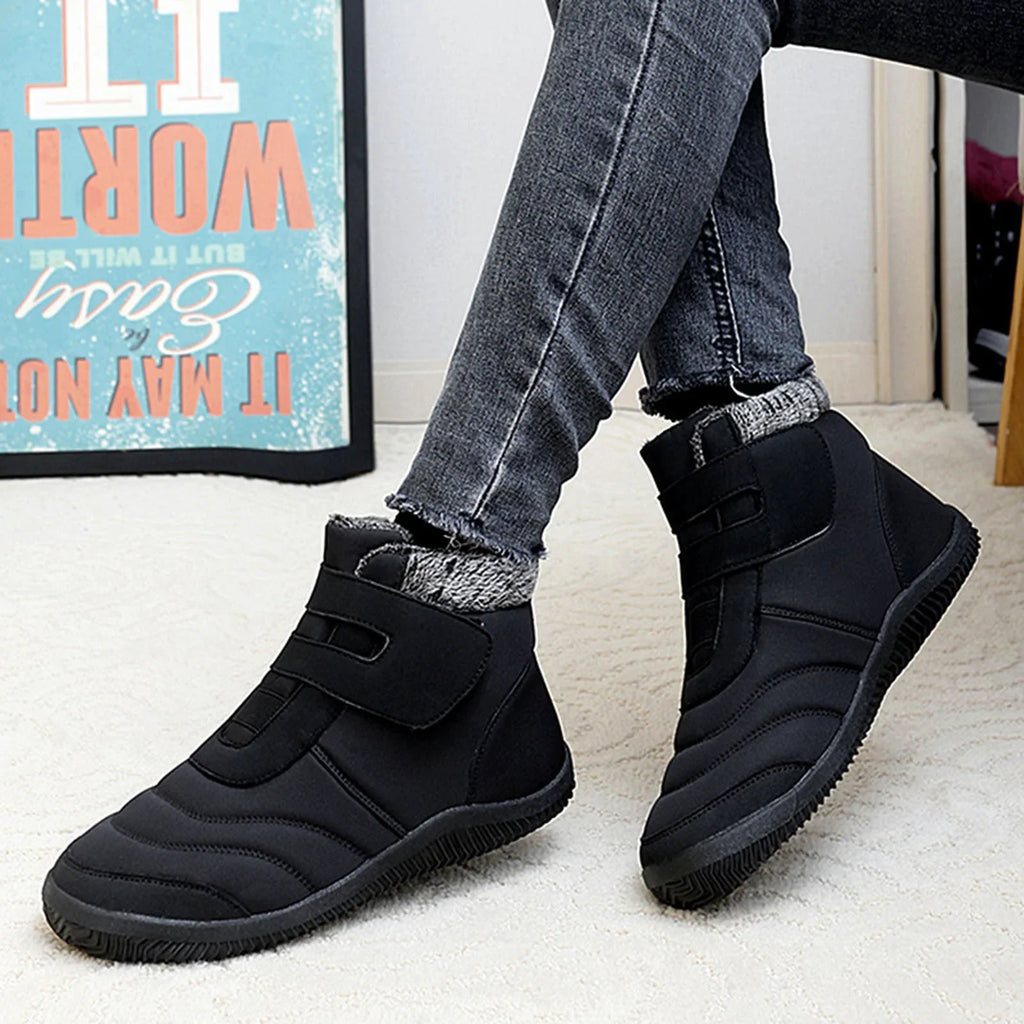 Individuals Winter Plus Cotton Thickened High Top Casual Cotton Boots Outdoor Fashion Warm Snow Boots Winter Snow Boots Gentlemen Water Proof Snow Boots for Gentlemen Size 12 Wide Width People Snow Boots Size 12