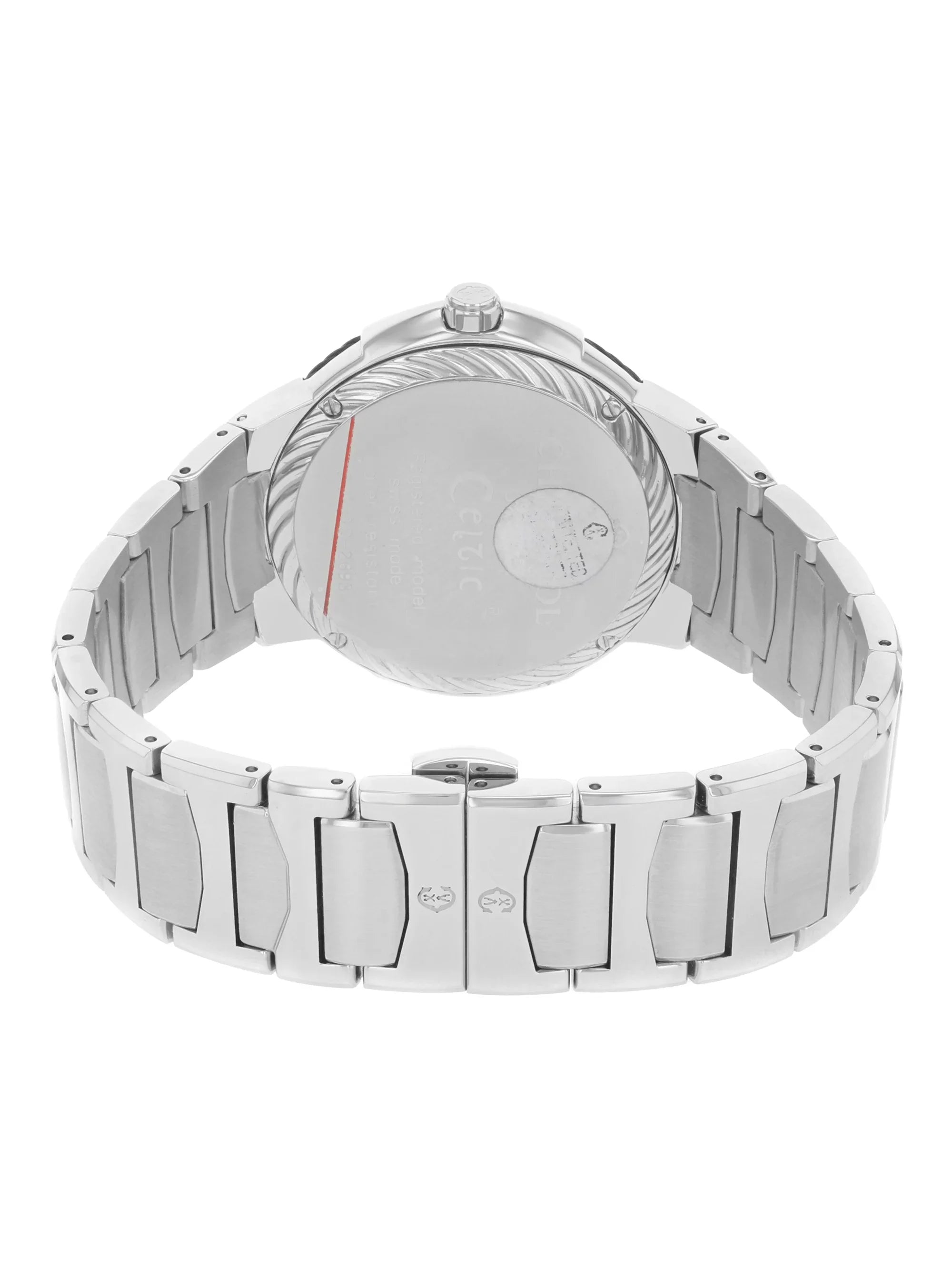Charriol Celtic Stainless Steel Silver Interface Crystal Individuals Watch CE443B.930.103