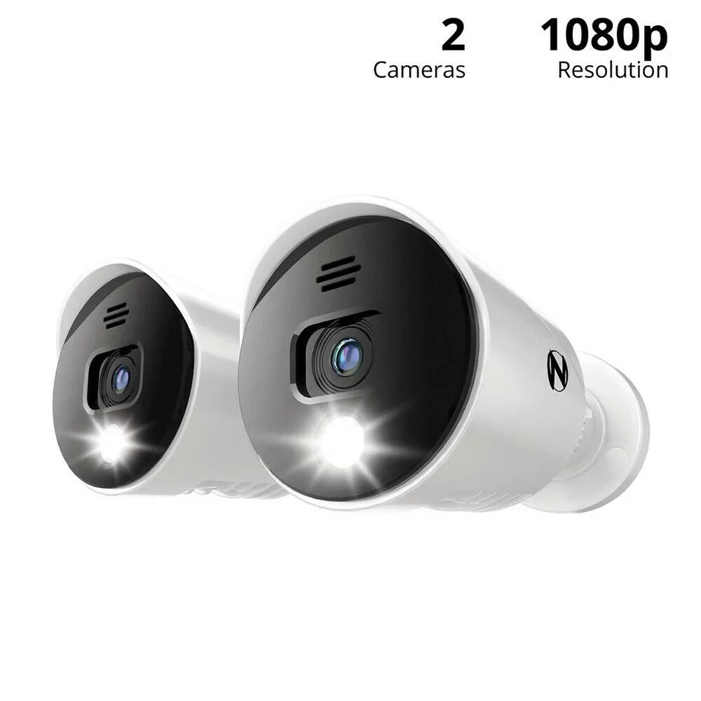 Night Owl 4K Ultra HD Wired Indoor/Outdoor Built-in Motion-Activated Spotlights
